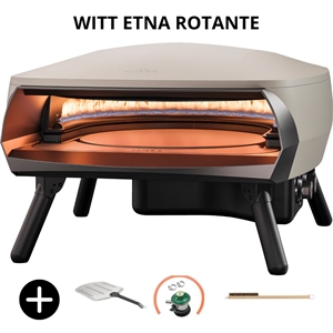 Witt Etna Rotante Pizza ovn - Stone inkl. gasregulator + pizzaspade + pizzabørste